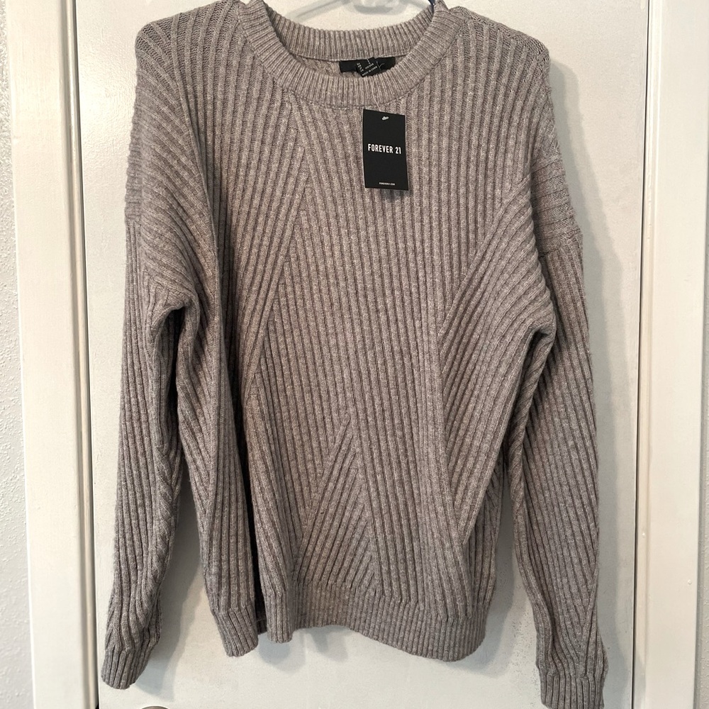 COPY - Forever 21 Grey chunky knit sweater